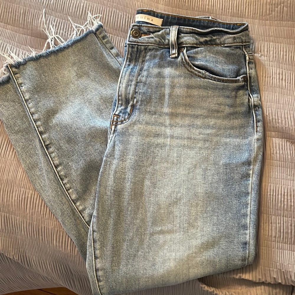 Eunina Ally high rise crop jeans size 9